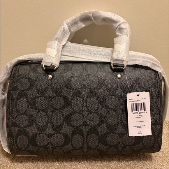 Coach Black Signature Satchel - Picture 2 of 5